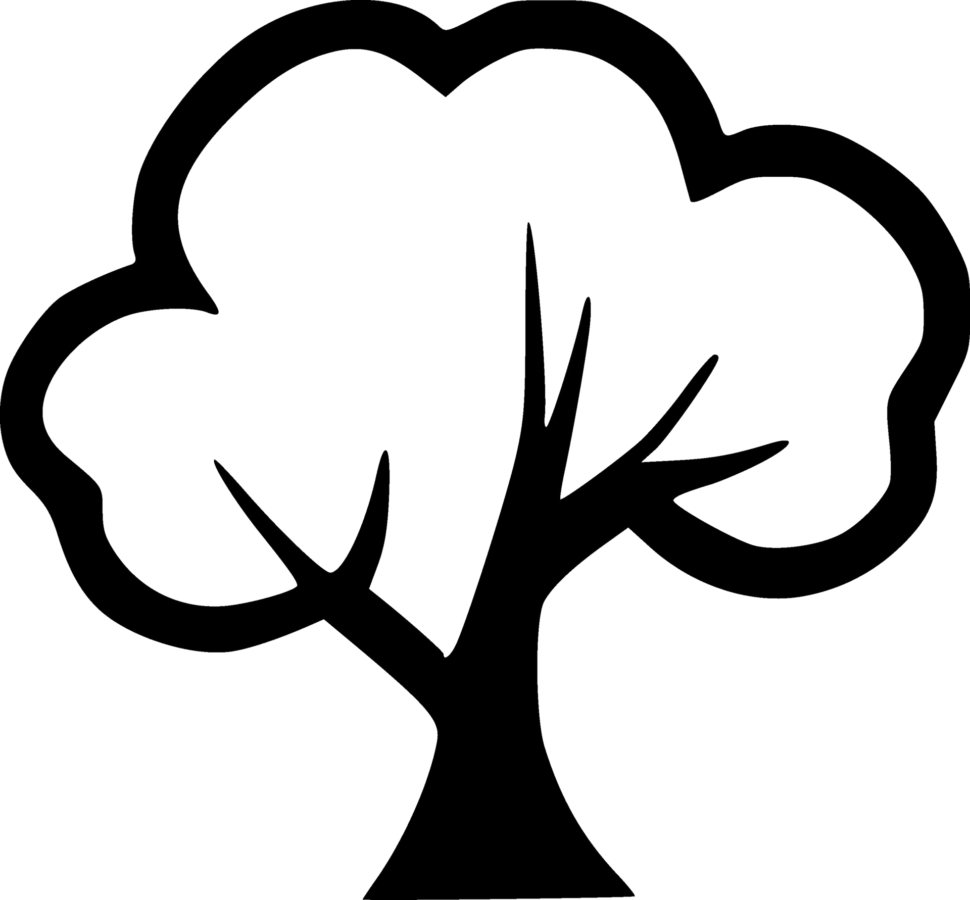 black tree icon 27386674 PNG