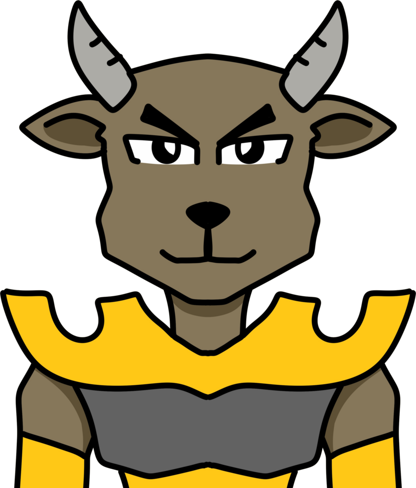 art bison warrior png