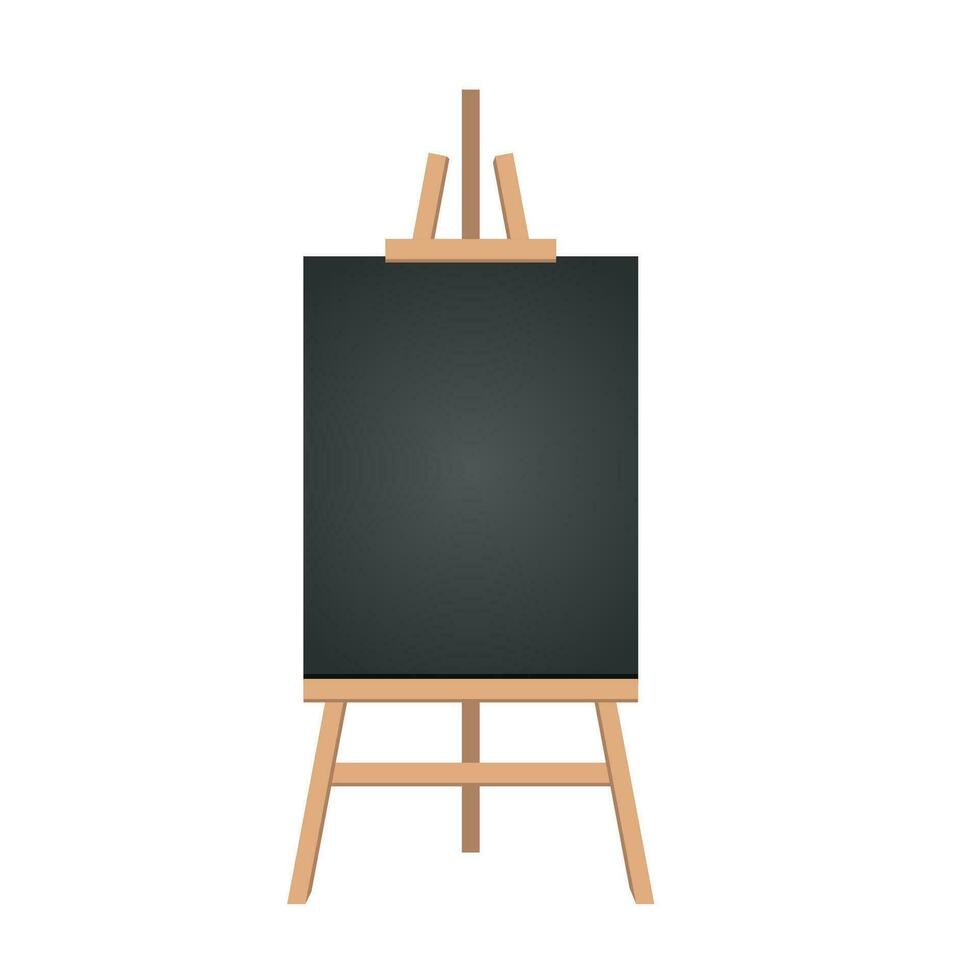 Board for presentations with sheet of paper stand Vector Image