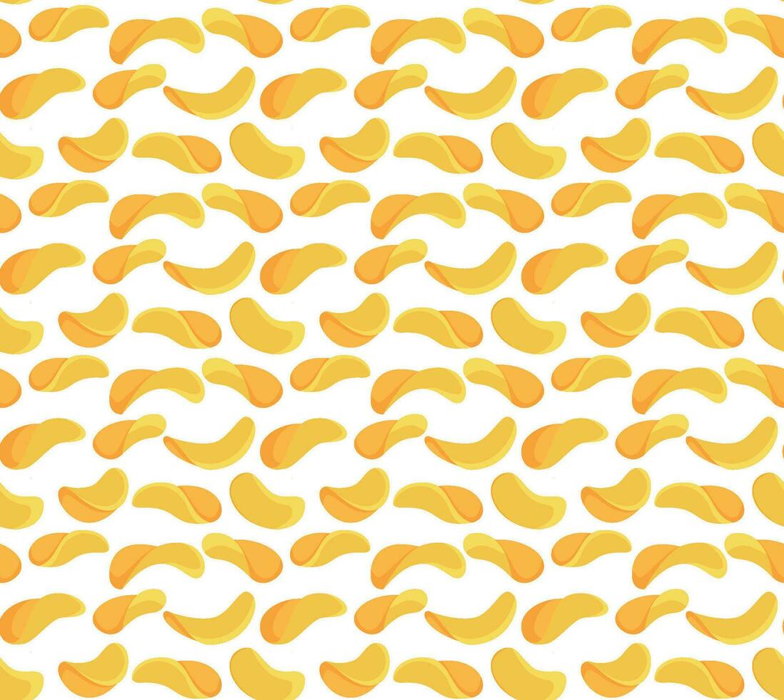 Flying and falling crispy wavy potato chips. Vector background with realistic ripple chips pieces, 3d crunchy snack. Delicious food, crisp meal promotion with yellow potato slices motion