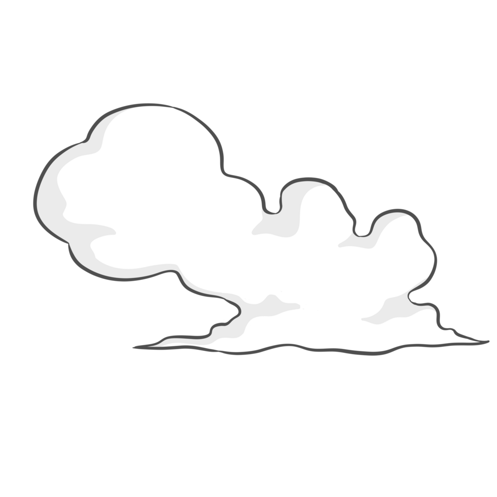 Clouds Line Art png