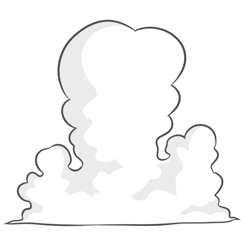 Clouds Line Art png