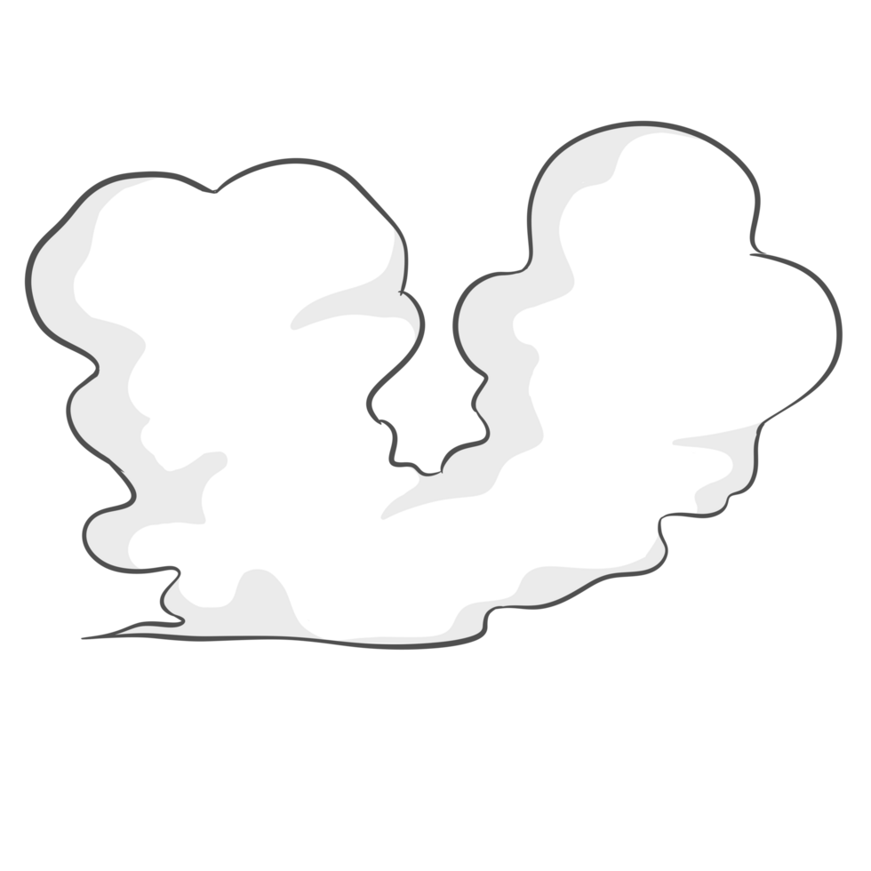 Clouds Line Art png