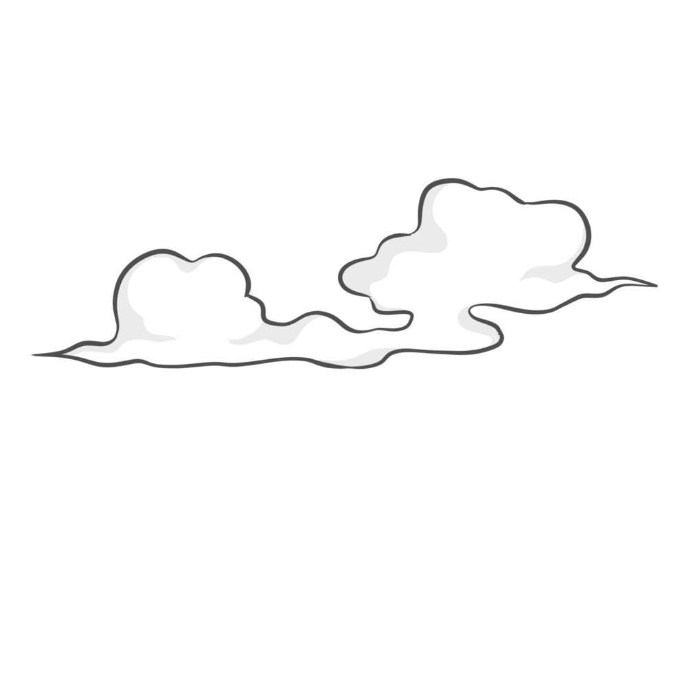 Clouds Line Art png