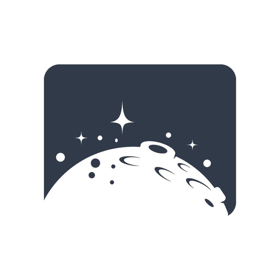 Planet icon logo design vector