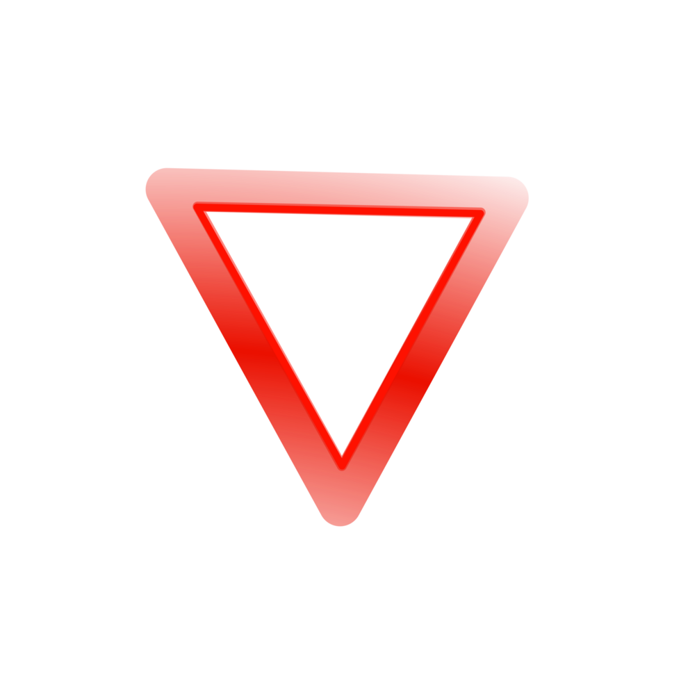 rosso triangolare forma png