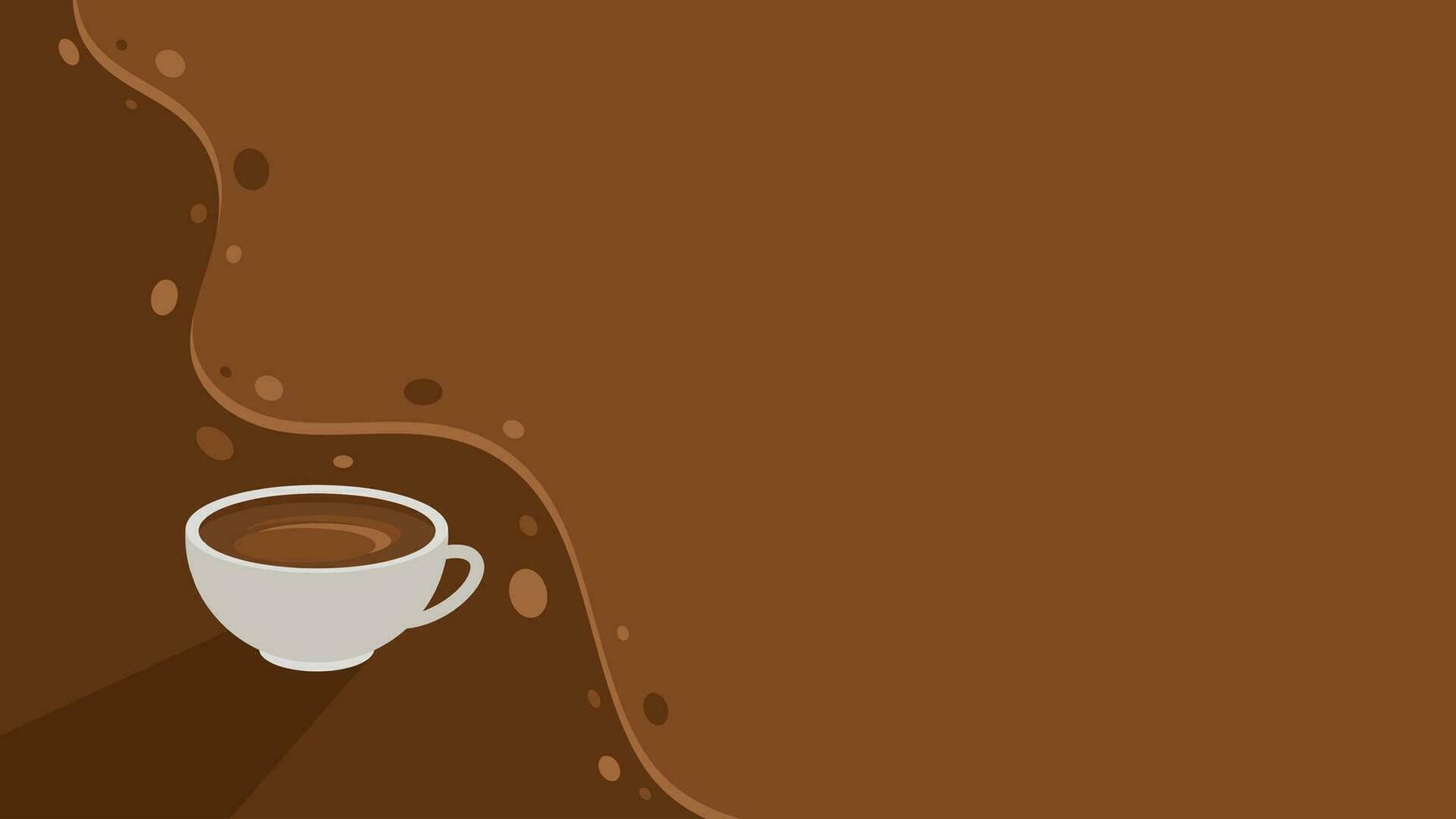 cup of coffee vector background with copy space for text suitable for coffee day celebration and more