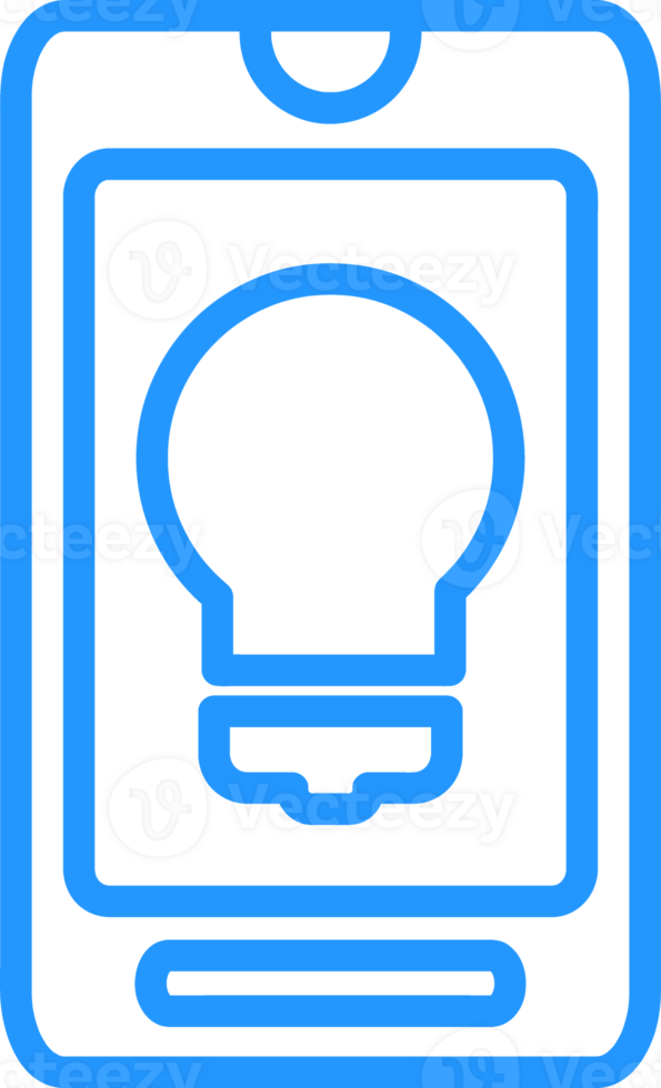 outline mobile phone icon png