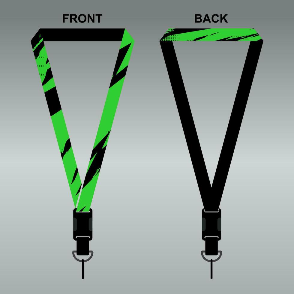 Lanyard Template Design For Company Purposes And More vector