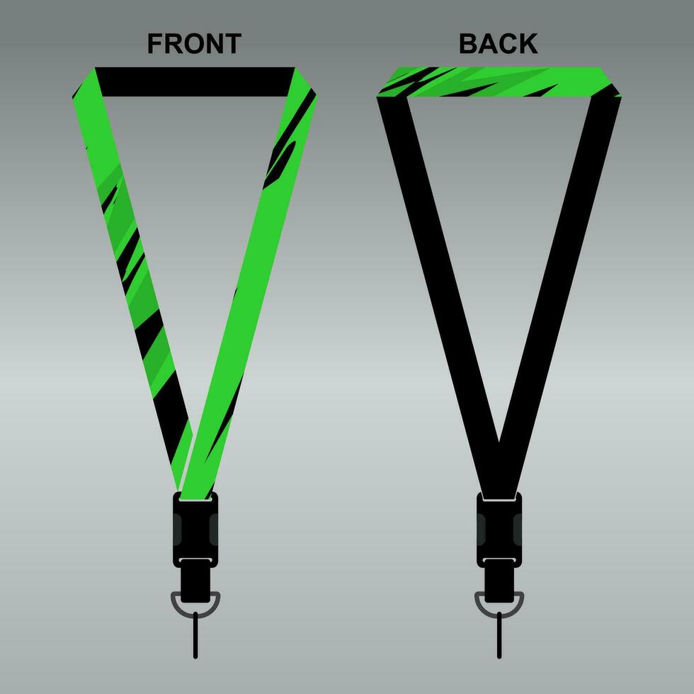 Lanyard Template Design For Company Purposes And More vector