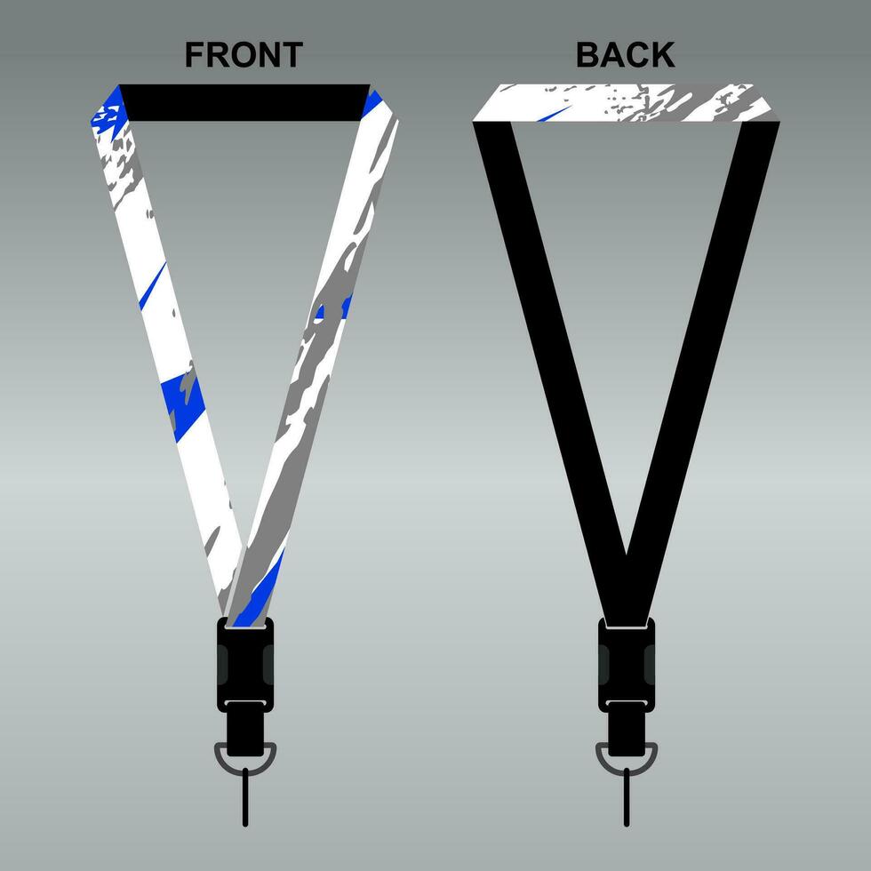 Lanyard Template Design For Company Purposes And More vector