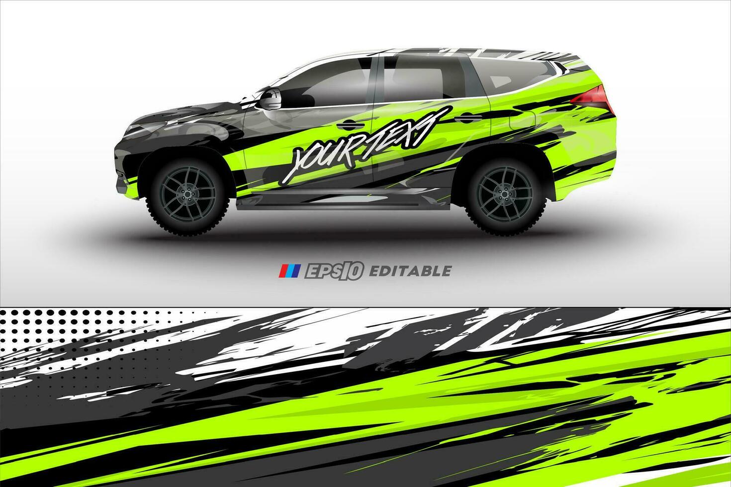 vector racing car wrap design for vehicle vinyl stickers and automotive company sticker livery