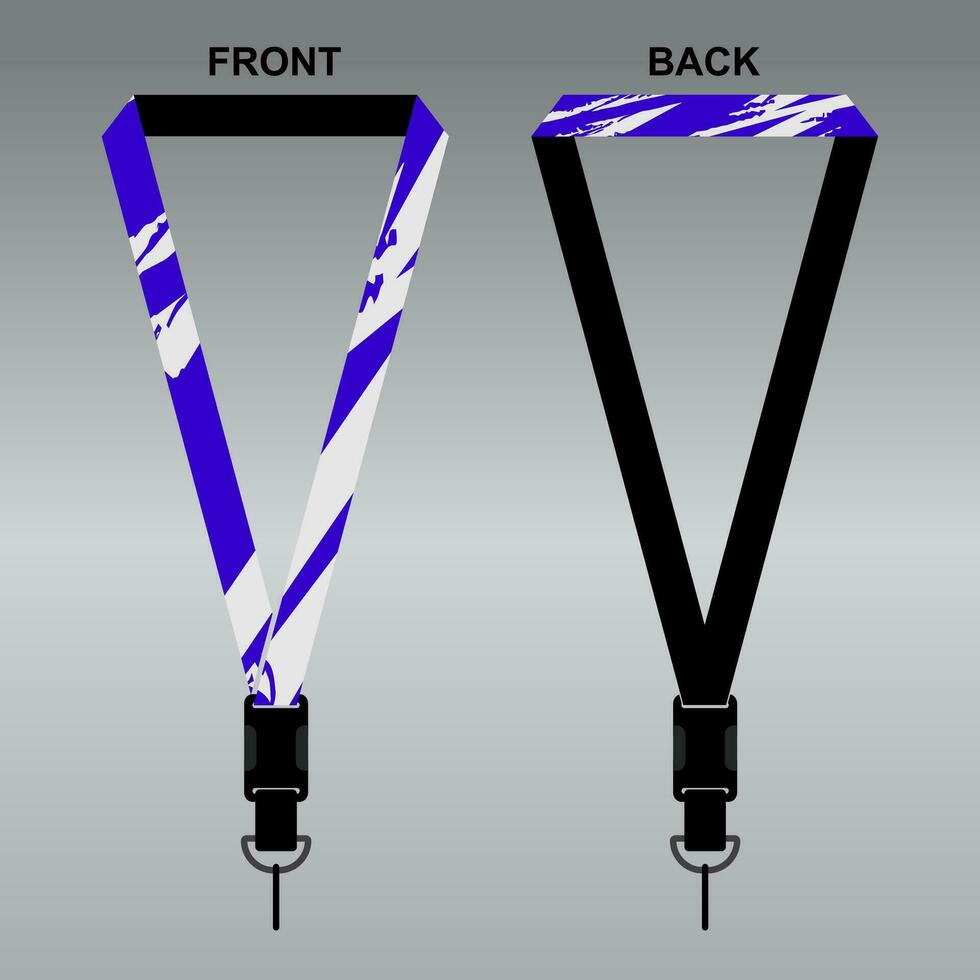 Lanyard Template Design For Company Purposes And More vector