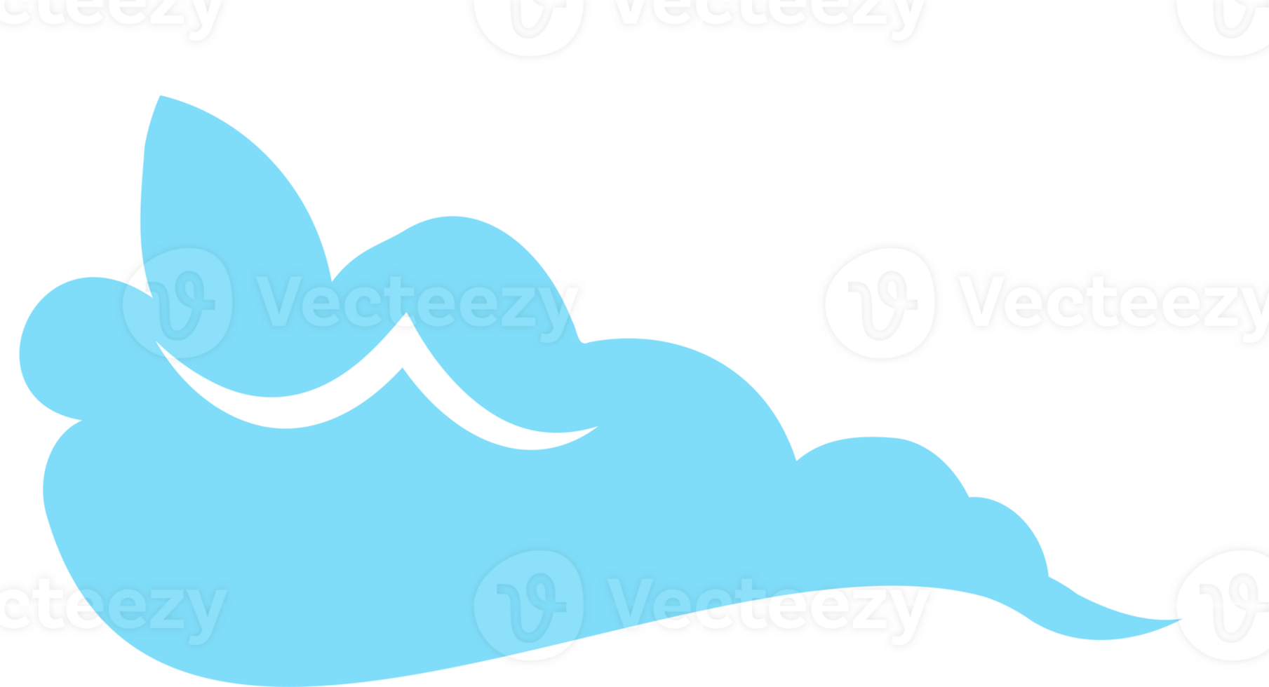 The cloud illustration for outdoor concept png