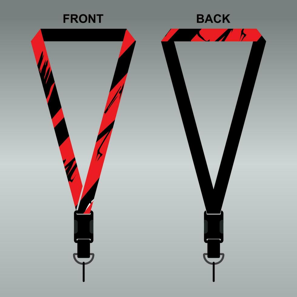 Lanyard Template Design For Company Purposes And More vector