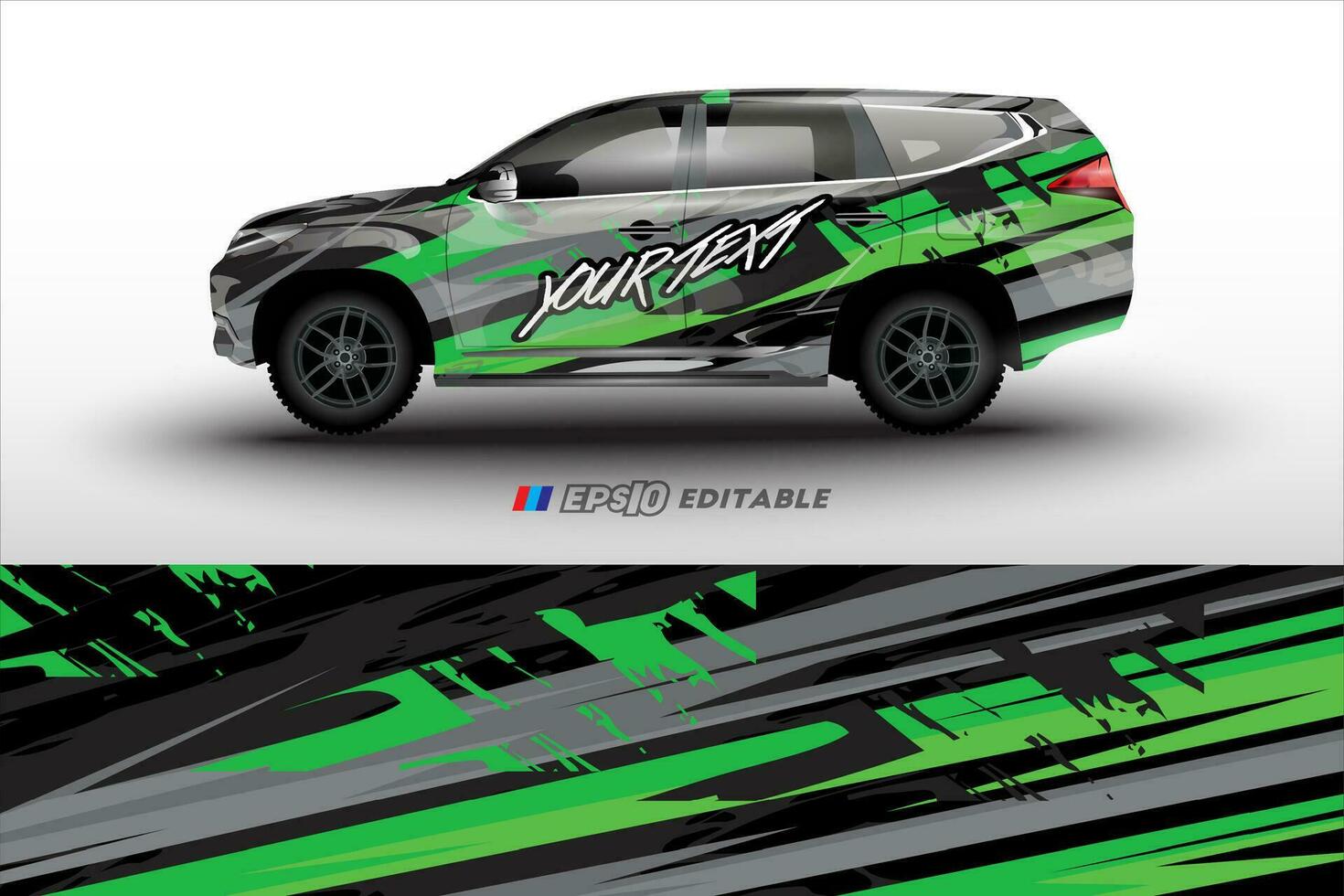 vector racing car wrap design for vehicle vinyl stickers and automotive company sticker livery