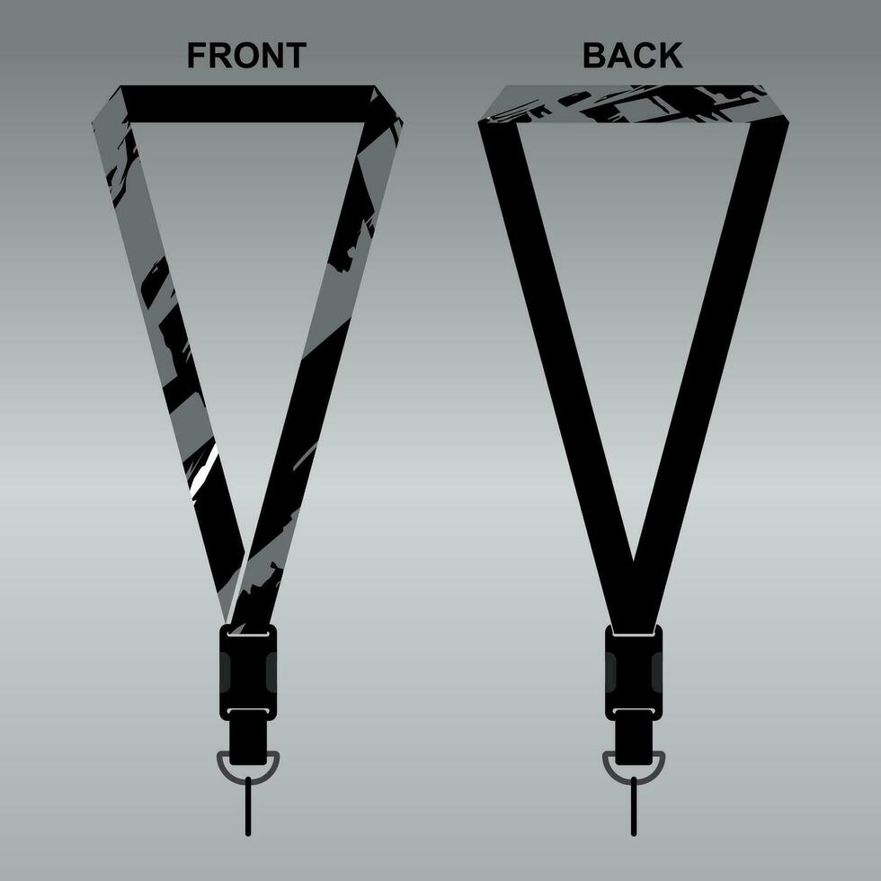 Lanyard Template Design For Company Purposes And More vector
