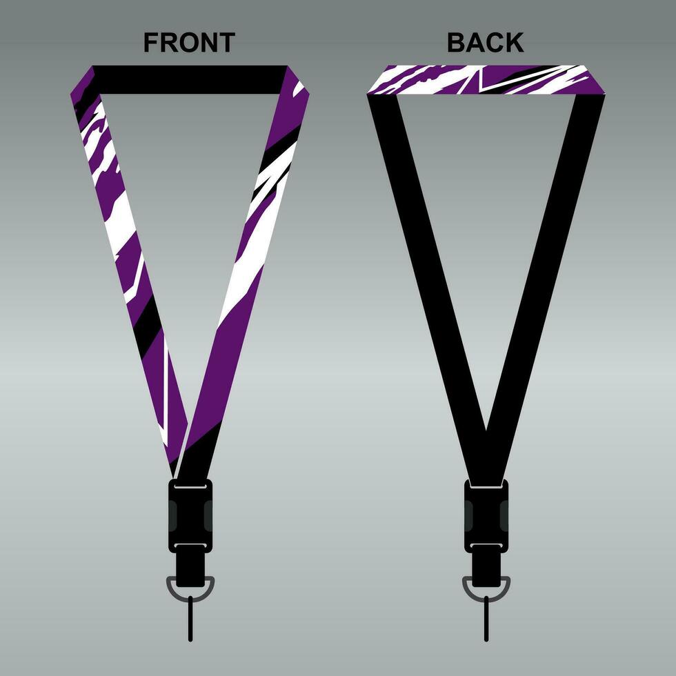 Lanyard Template Design For Company Purposes And More vector