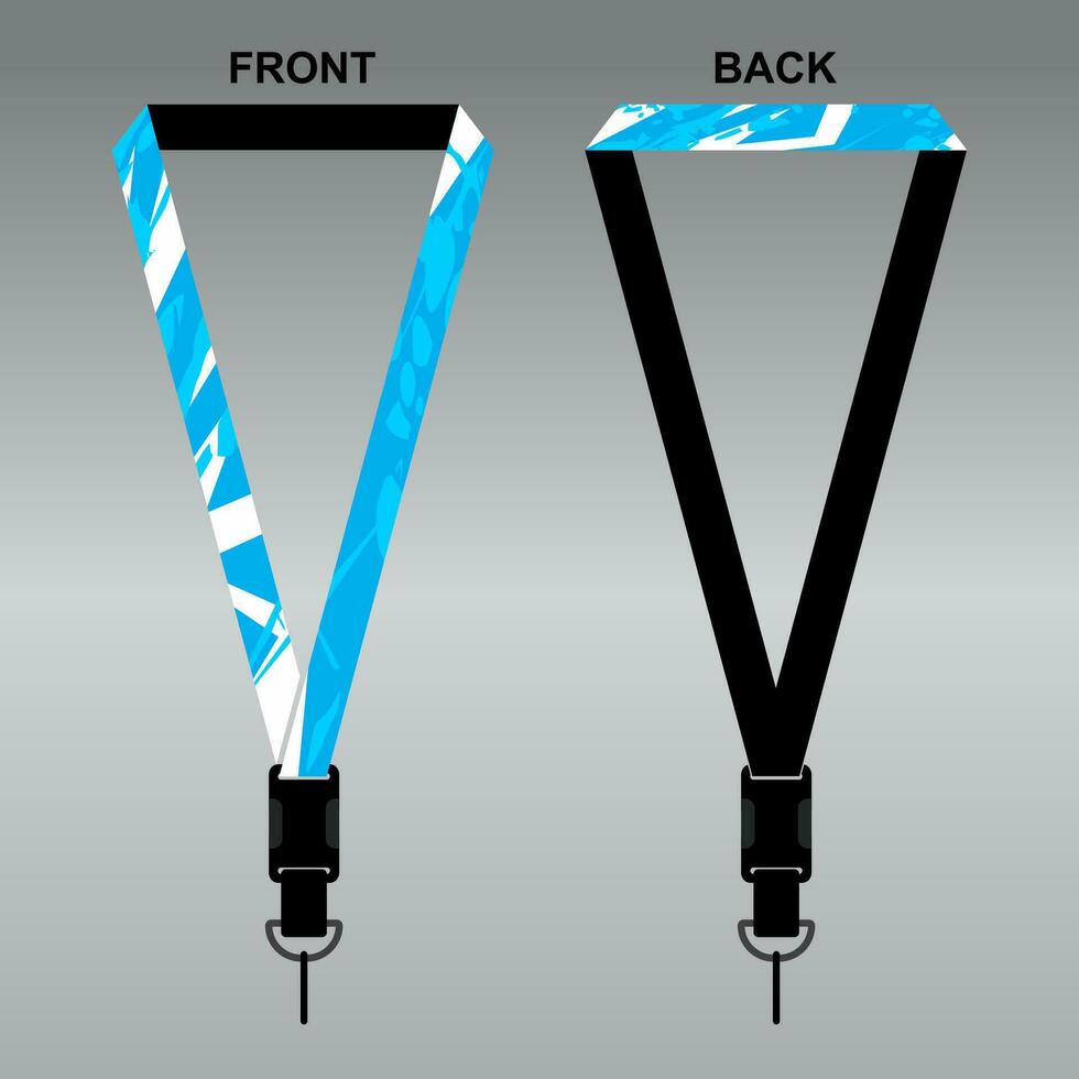 Lanyard Template Design For Company Purposes And More vector