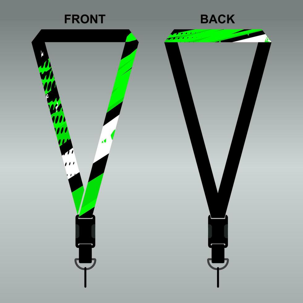 Lanyard Template Design For Company Purposes And More vector