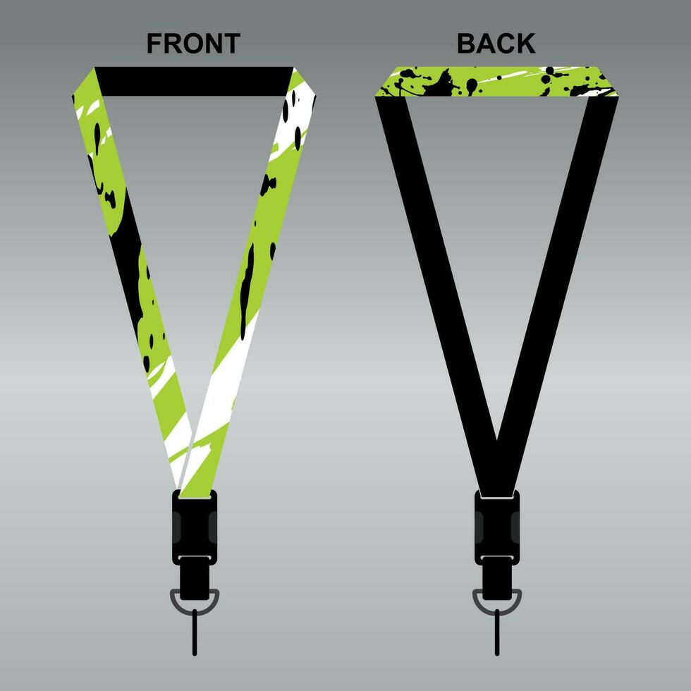 Lanyard Template Design For Company Purposes And More vector