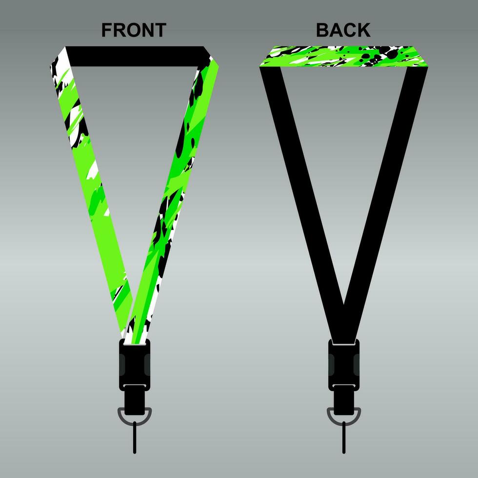 Lanyard Template Design For Company Purposes And More vector