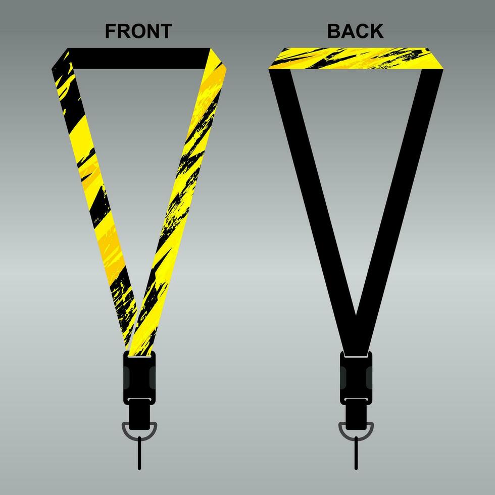 Lanyard Template Design For Company Purposes And More vector