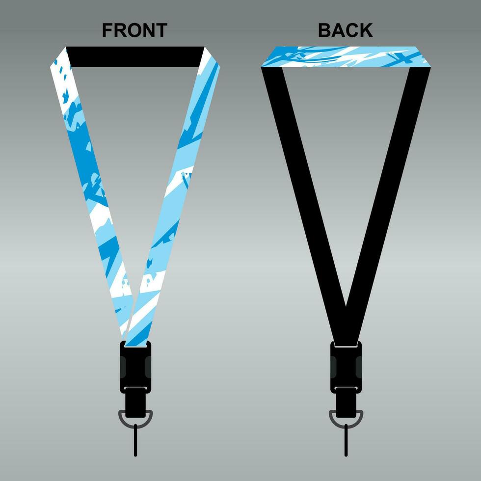 Lanyard Template Design For Company Purposes And More vector