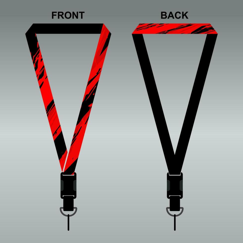 Lanyard Template Design For Company Purposes And More vector