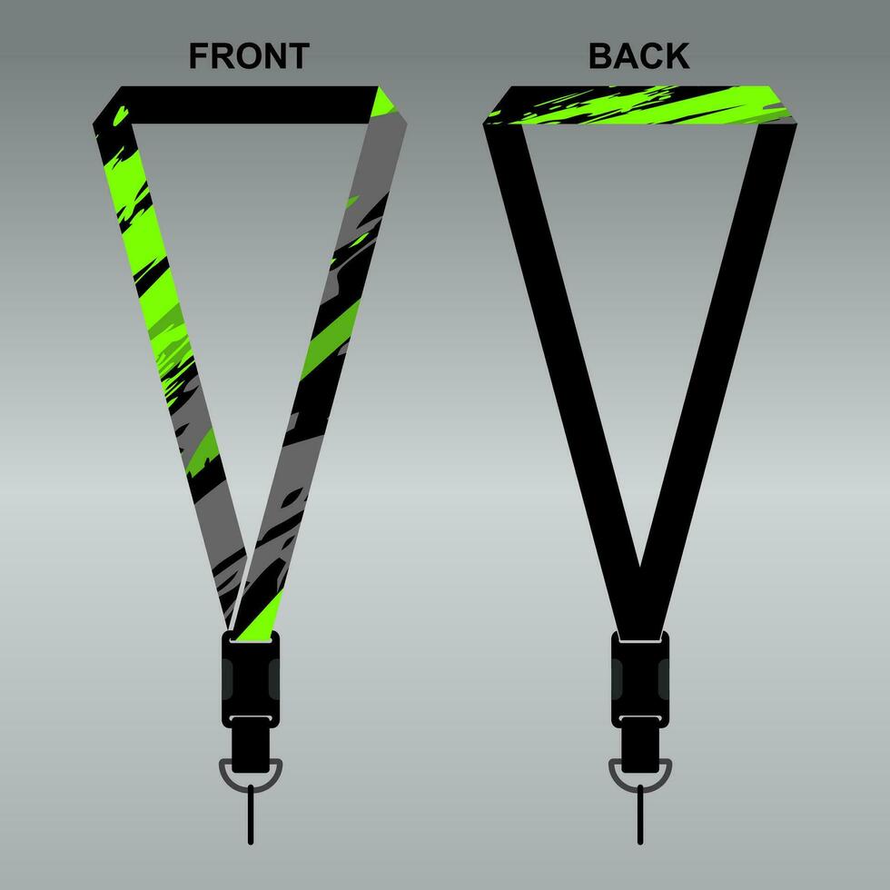 Lanyard Template Design For Company Purposes And More vector