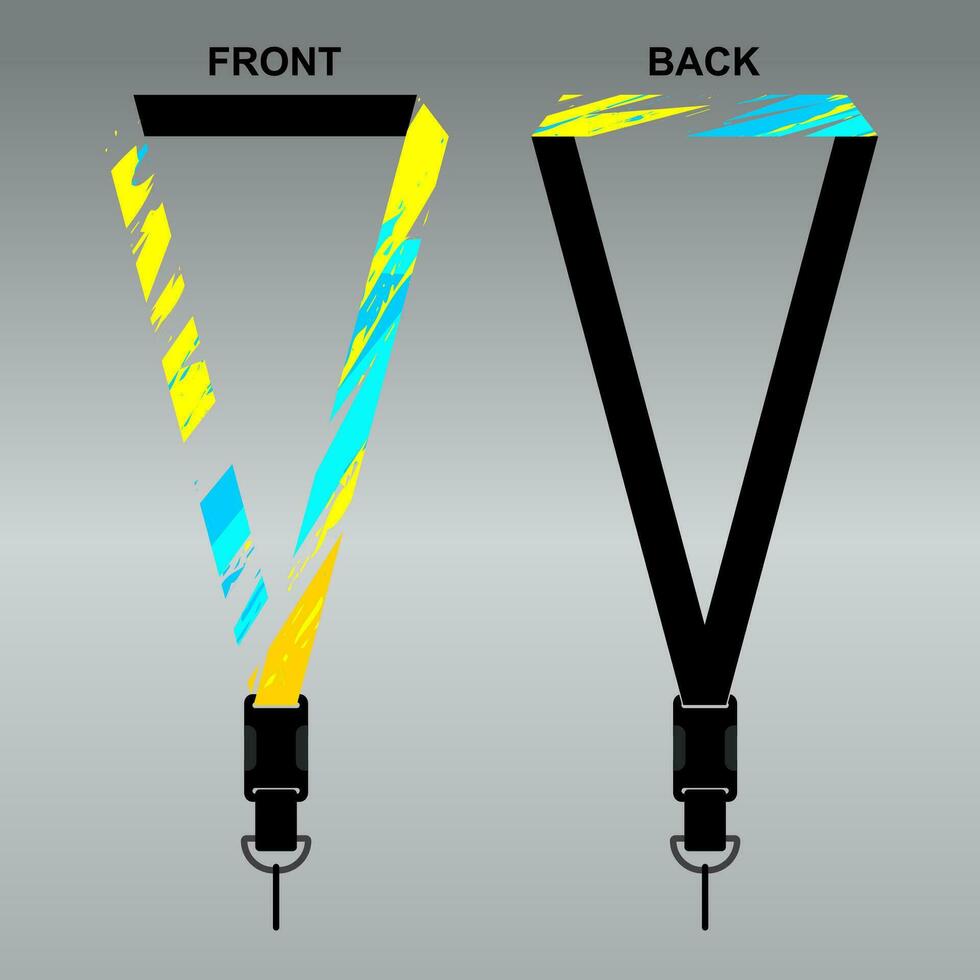 Lanyard Template Design For Company Purposes And More vector