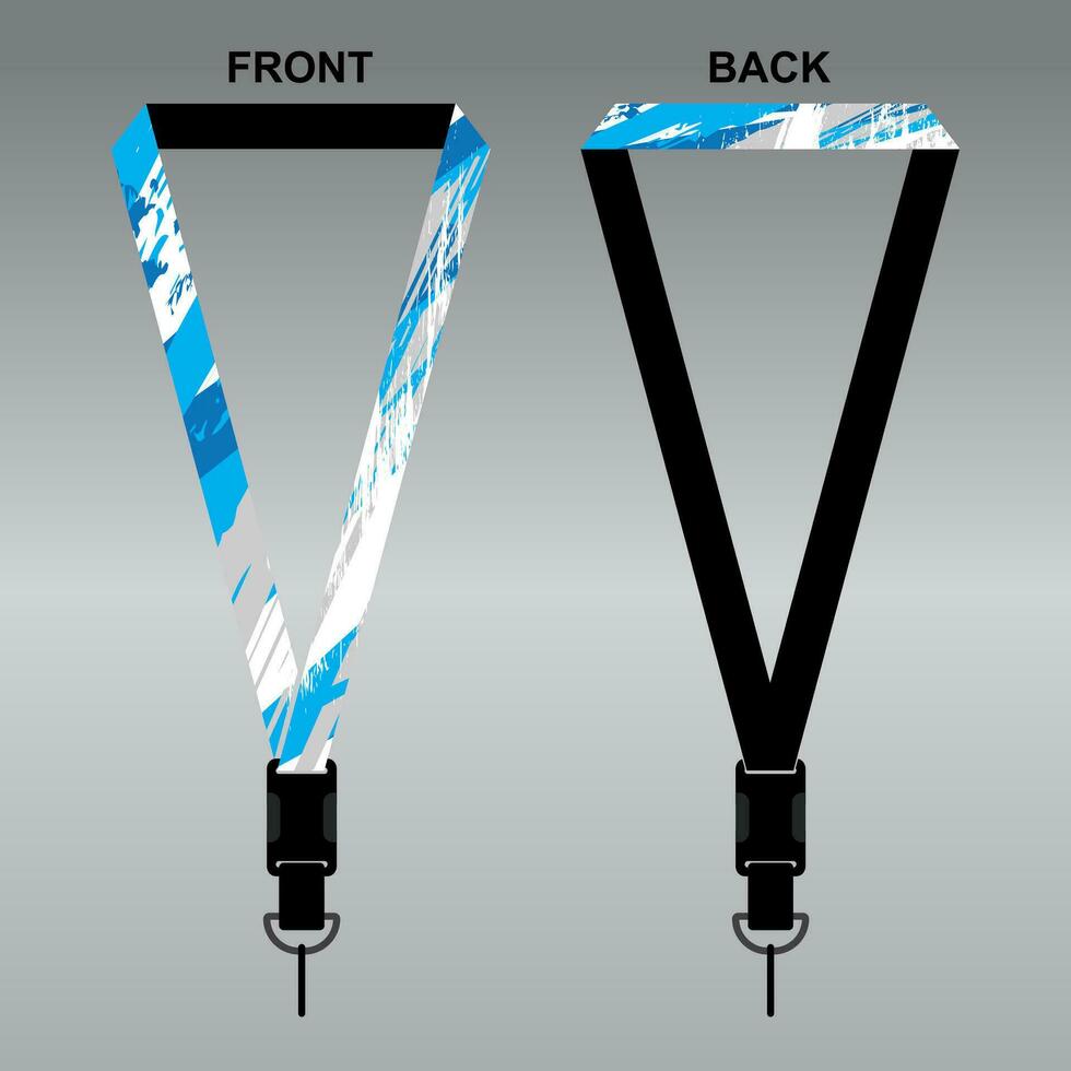 Lanyard Template Design For Company Purposes And More vector