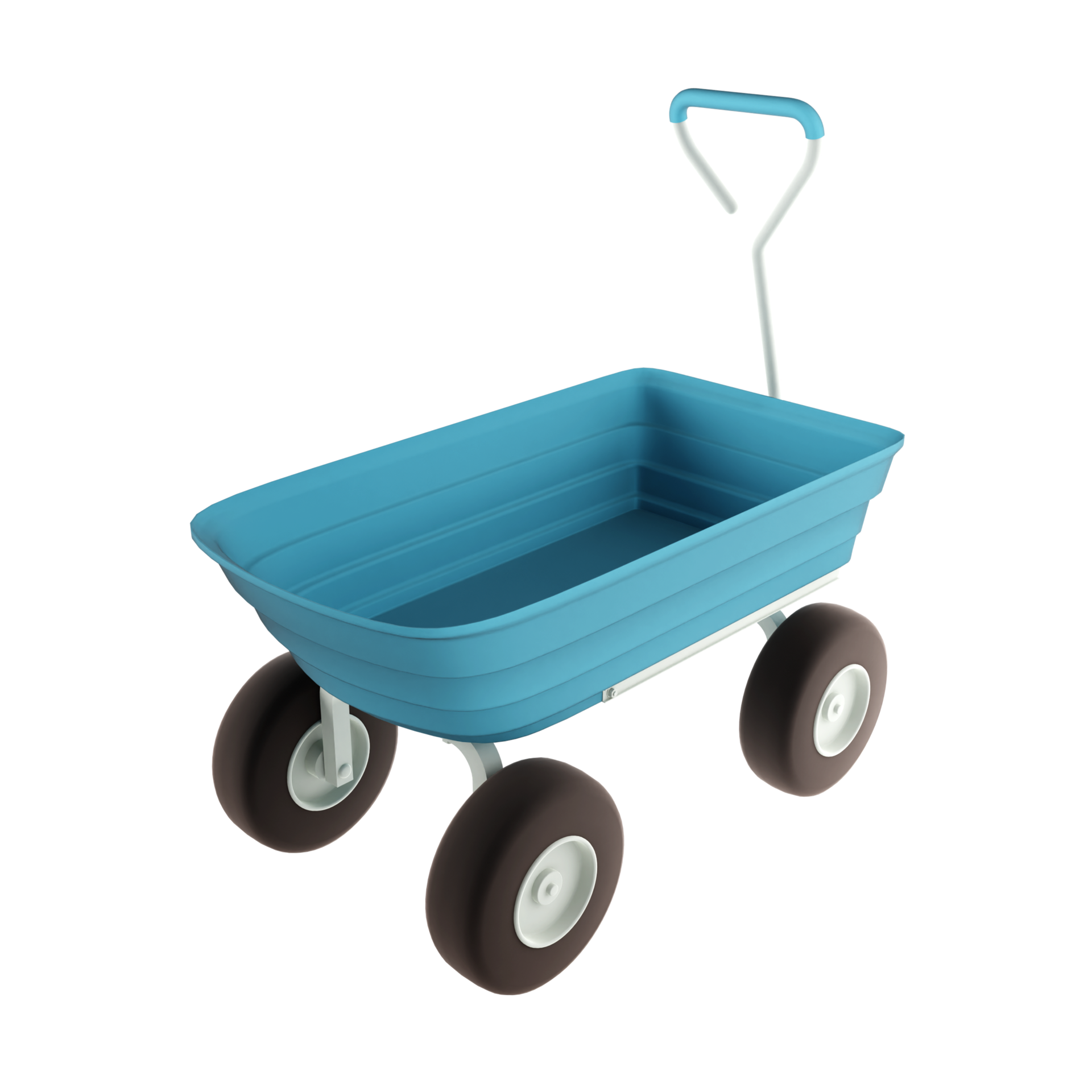 a blue wheelbarrow on a transparent background 27387626 PNG