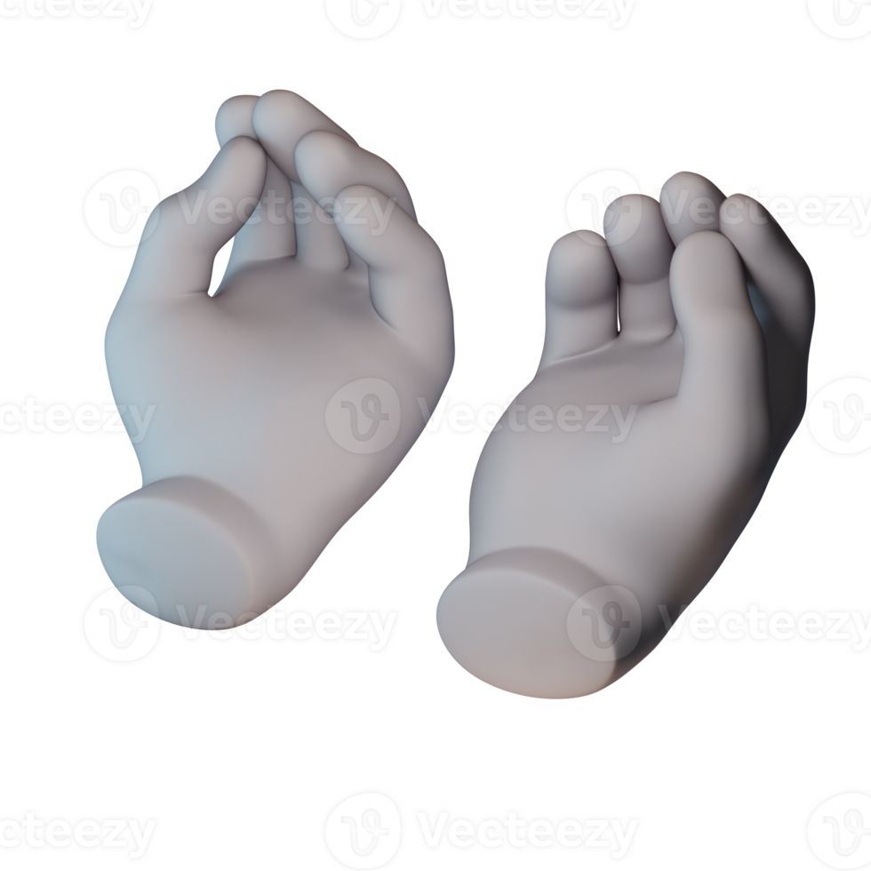 a pair of hands with one hand up and one hand down 27387627 PNG