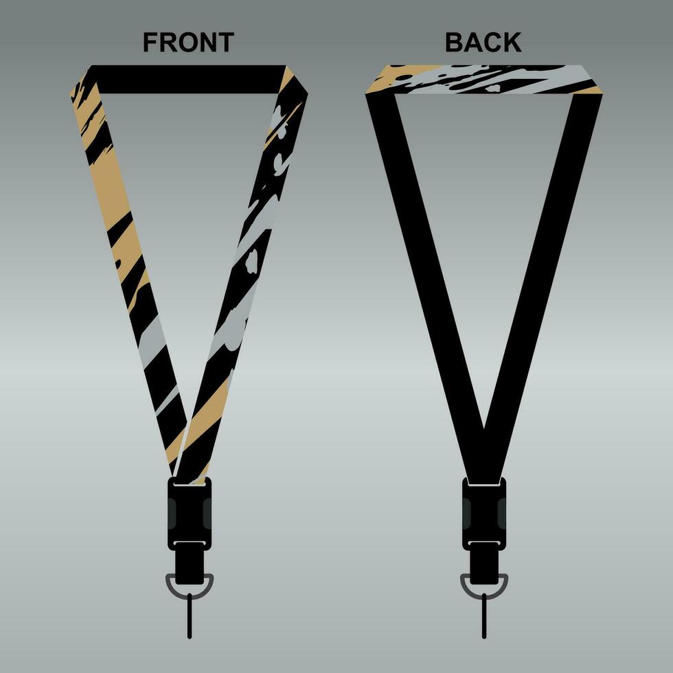 Lanyard Template Design For Company Purposes And More vector
