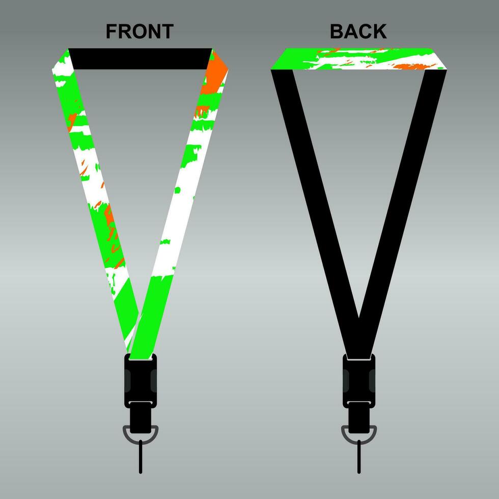 Lanyard Template Design For Company Purposes And More vector