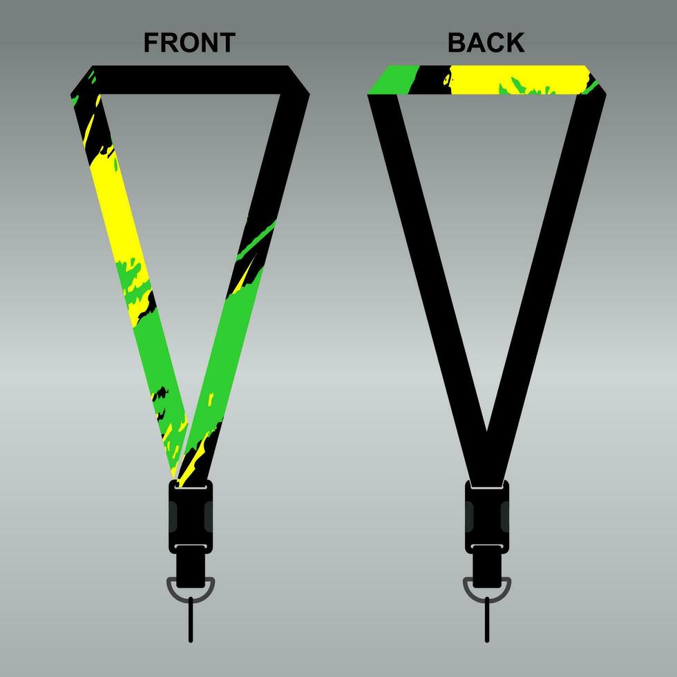 Lanyard Template Design For Company Purposes And More vector