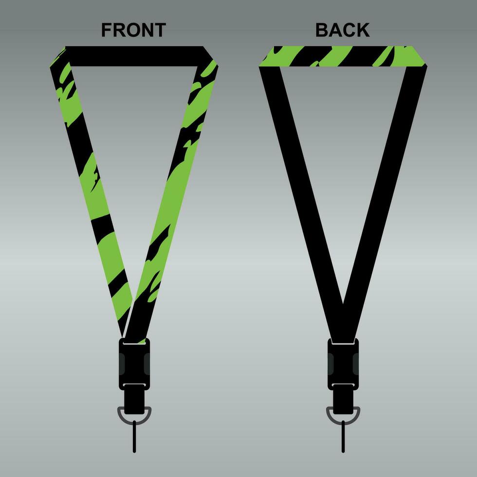 Lanyard Template Design For Company Purposes And More vector