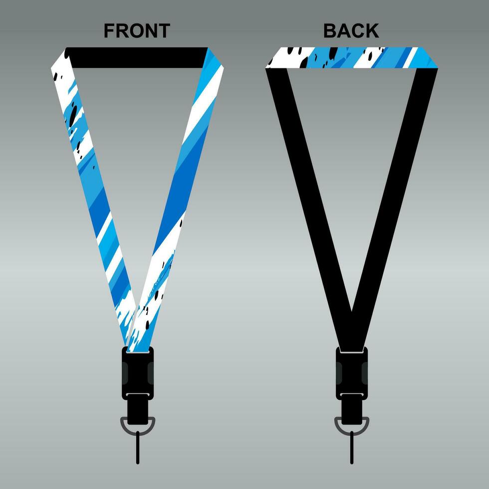 Lanyard Template Design For Company Purposes And More vector