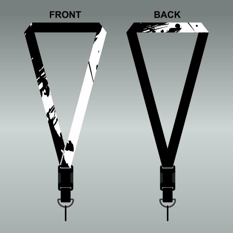 Lanyard Template Design For Company Purposes And More vector