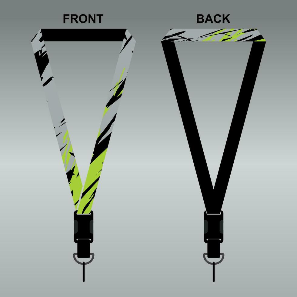 Lanyard Template Design For Company Purposes And More vector