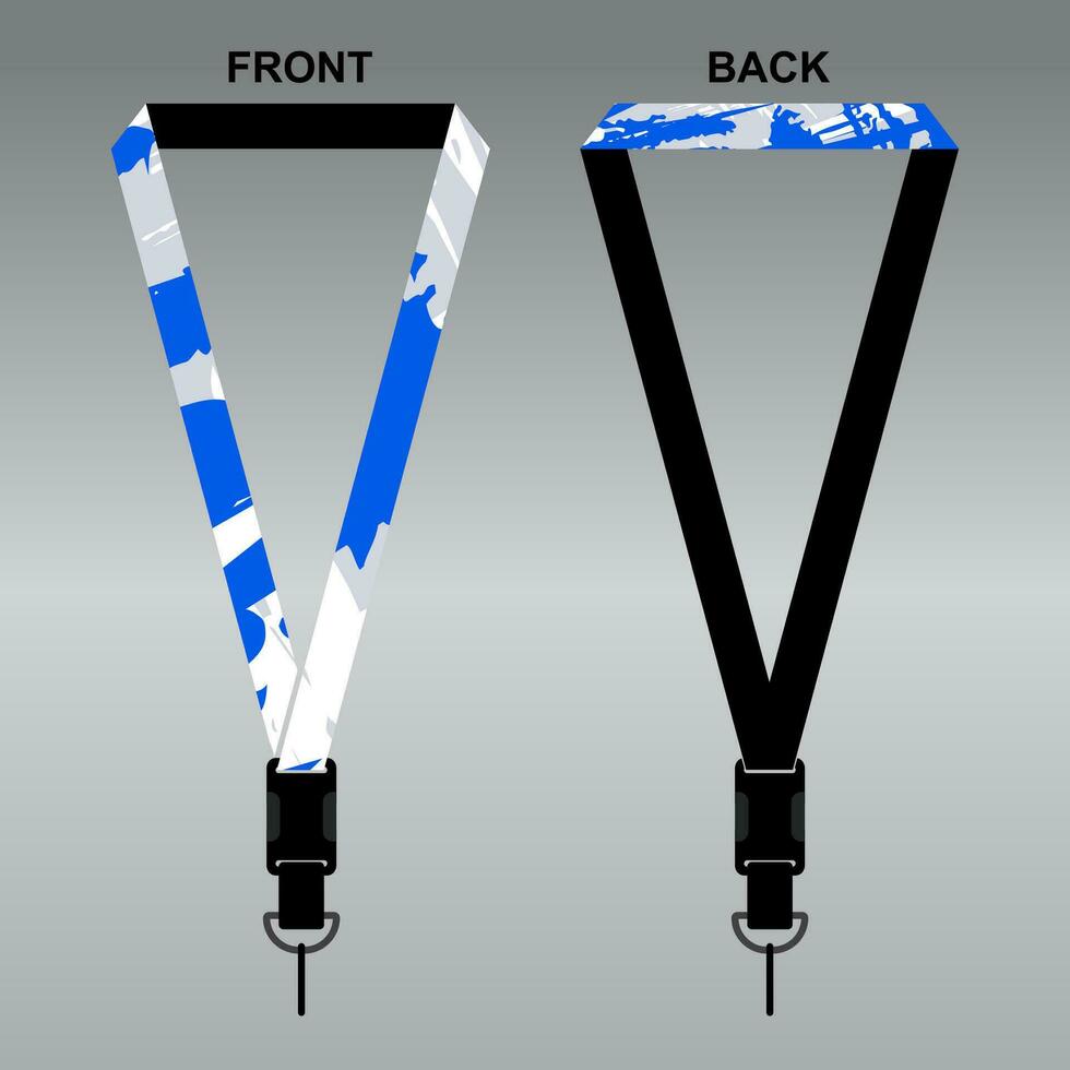 Lanyard Template Design For Company Purposes And More vector