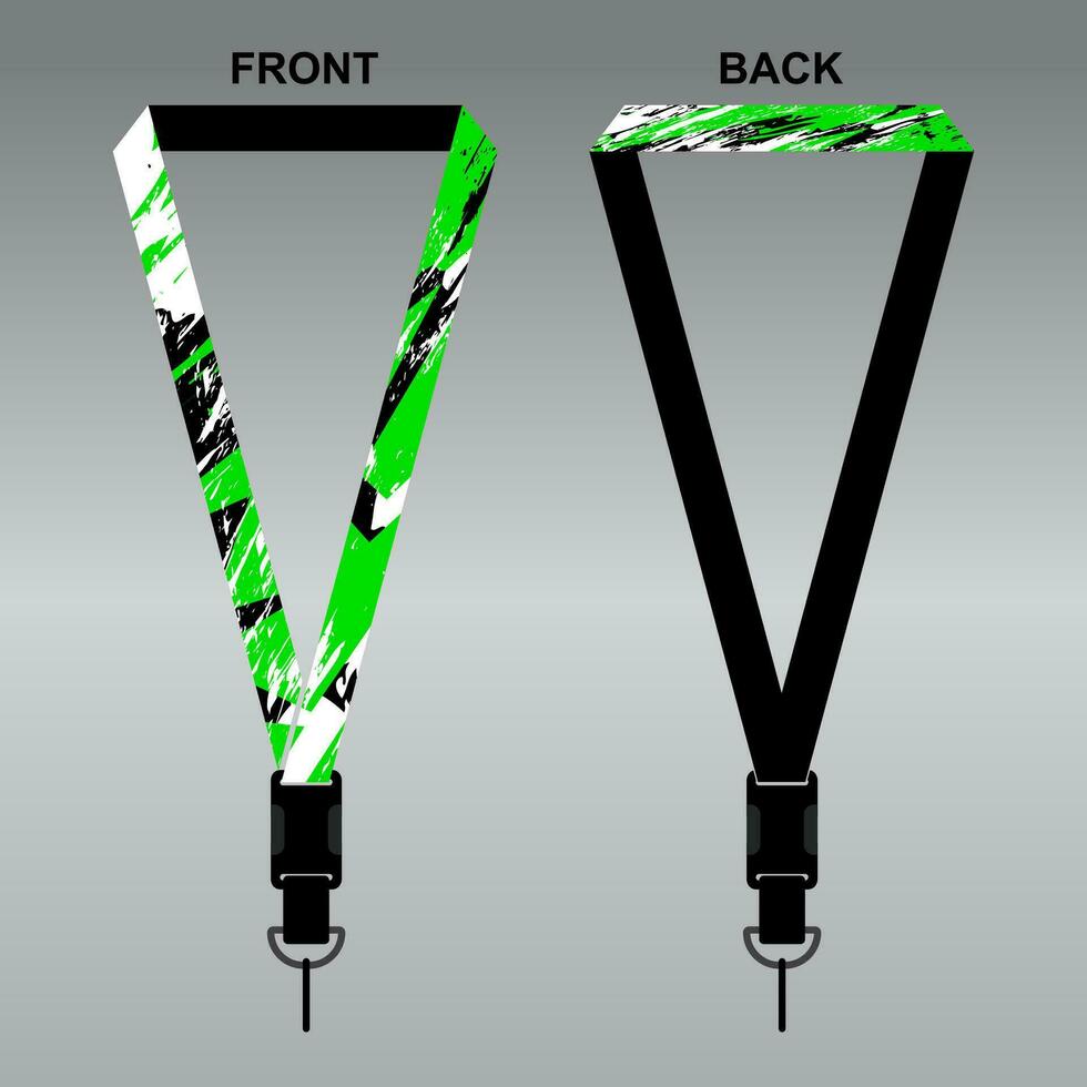 Lanyard Template Design For Company Purposes And More vector