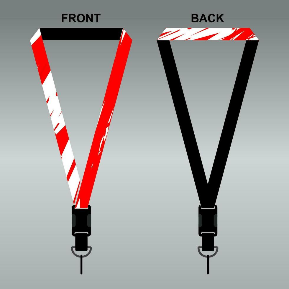 Lanyard Template Design For Company Purposes And More vector