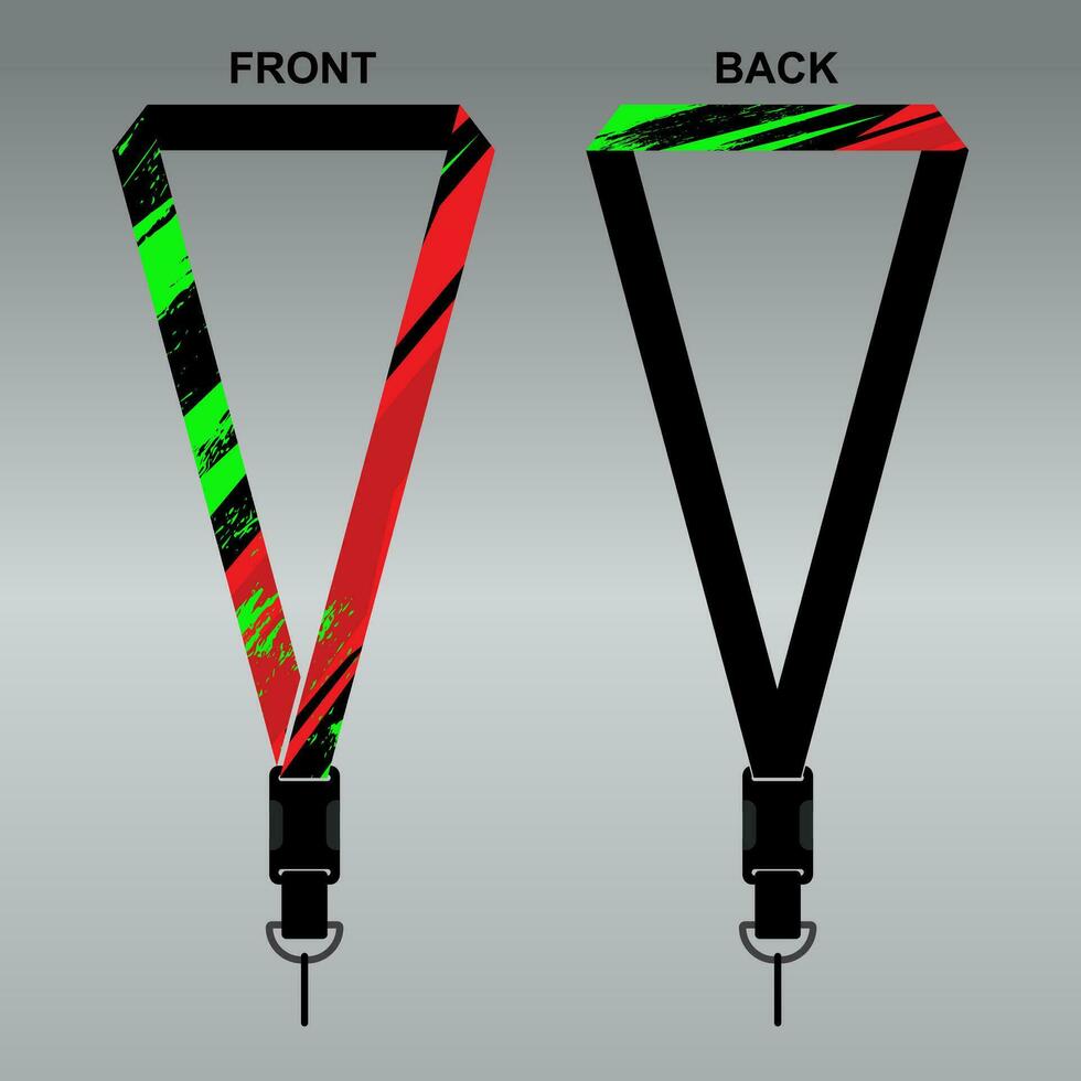 Lanyard Template Design For Company Purposes And More vector