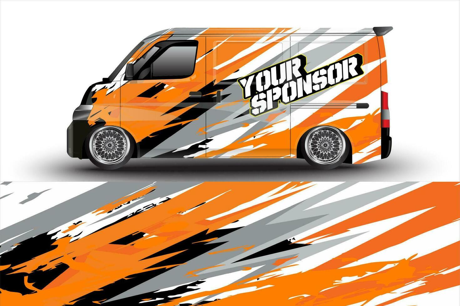 vector racing car wrap design for vehicle vinyl stickers and automotive company sticker livery