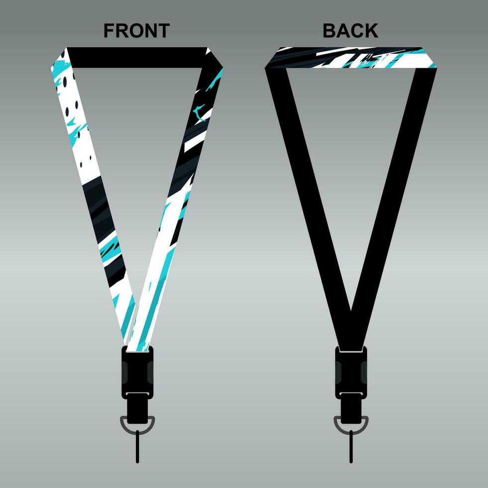 Lanyard Template Design For Company Purposes And More vector