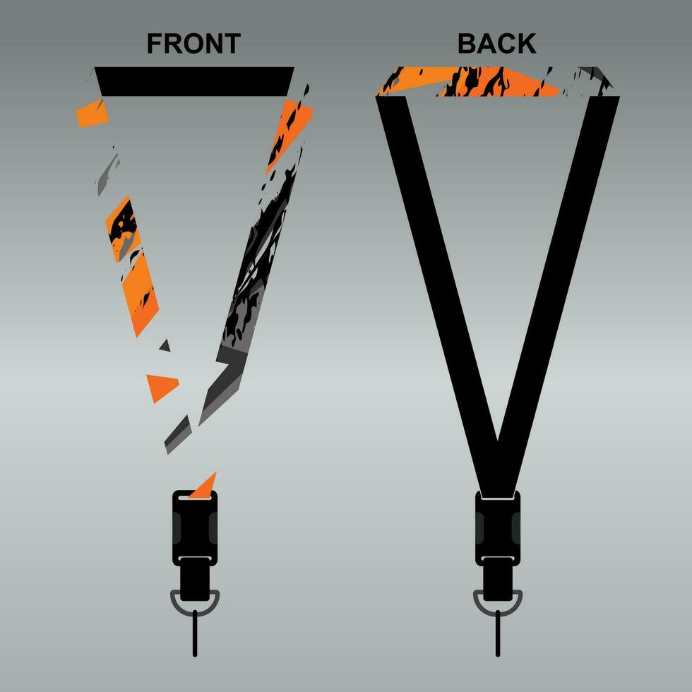 Lanyard Template Design For Company Purposes And More vector