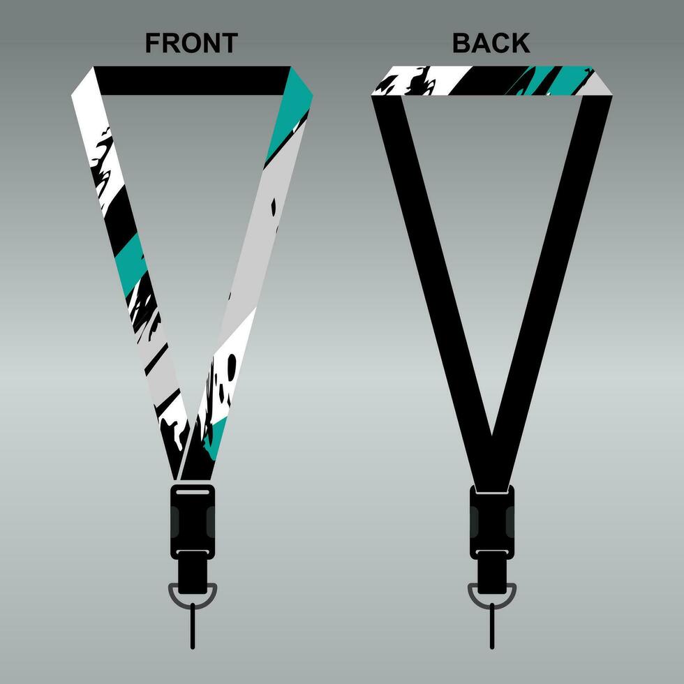 Lanyard Template Design For Company Purposes And More vector