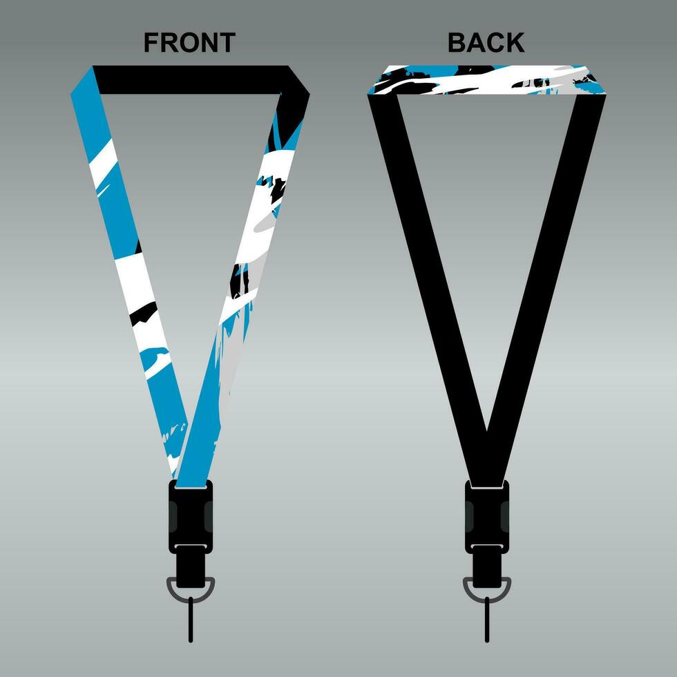 Lanyard Template Design For Company Purposes And More vector